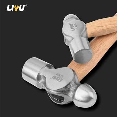 Yuvarlak Kafa Çekiç Ahşap Çekiç Kurulum Çekiç Ağaç İşleme Tesisatçısı Çekiç Demir Yerli Çekiç 1LB